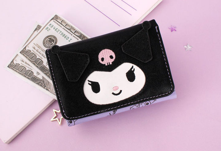 kuromi Face Bifold Wallet