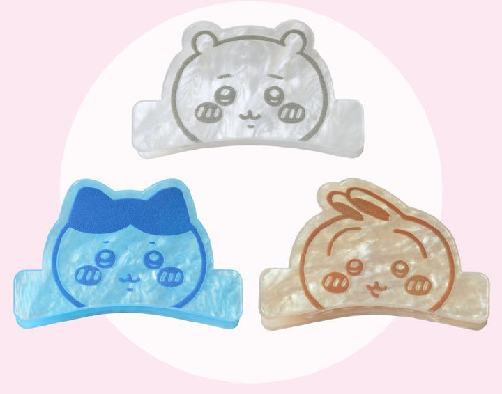 Chiikawa  face hair clips