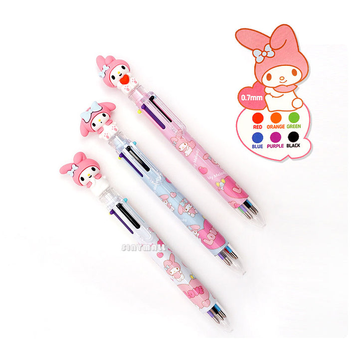 sanrio my melody figure 6-color ballpoint pen (random)