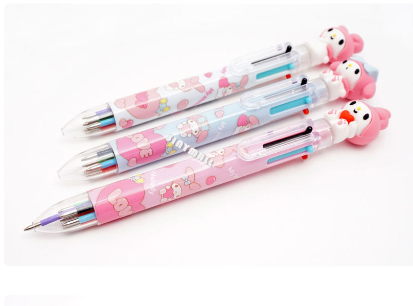 sanrio my melody figure 6-color ballpoint pen (random)