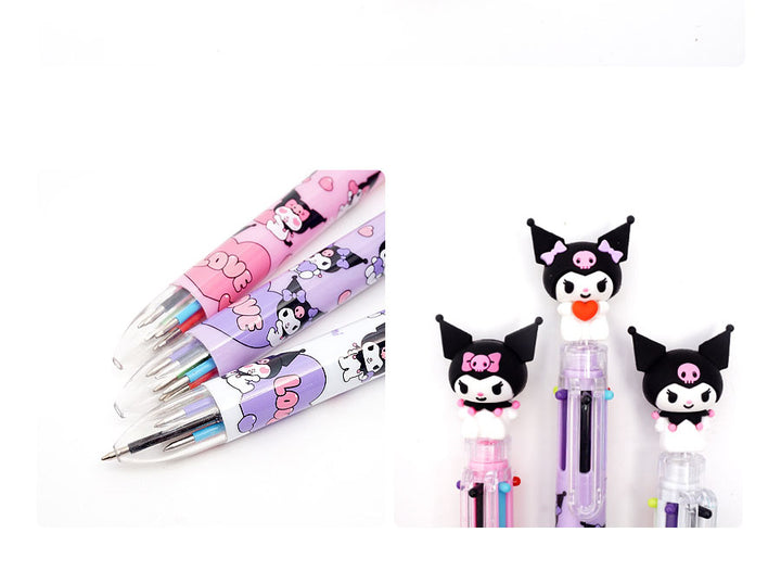 sanrio kuromi figure 6-color ballpoint pen (random)