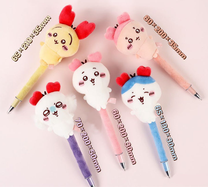 Chiikawa fluffy mascot ball pen