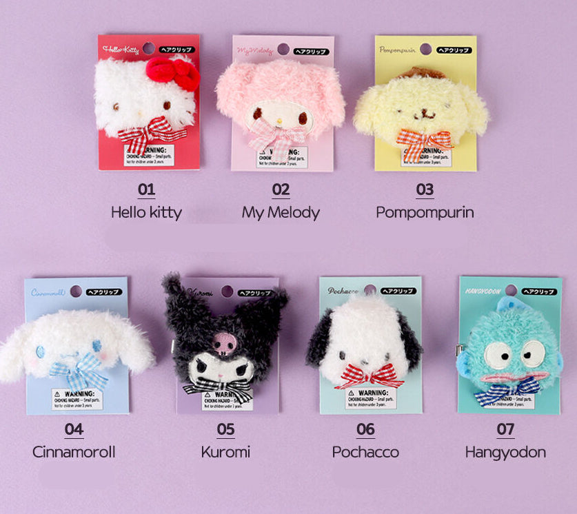 Sanrio Characters face hair clip