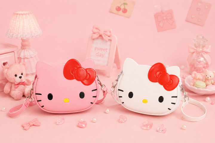 Hello kitty colourful face crossbody bag