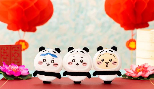 Chiikawa Panda Mascot